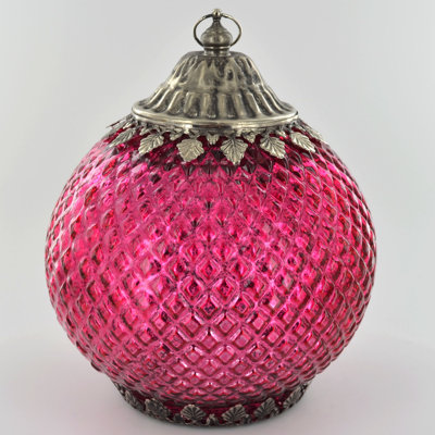 Moroccan Style Glass LED Lantern