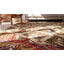 Tapis antique américain crocheté brun américain des années 1870