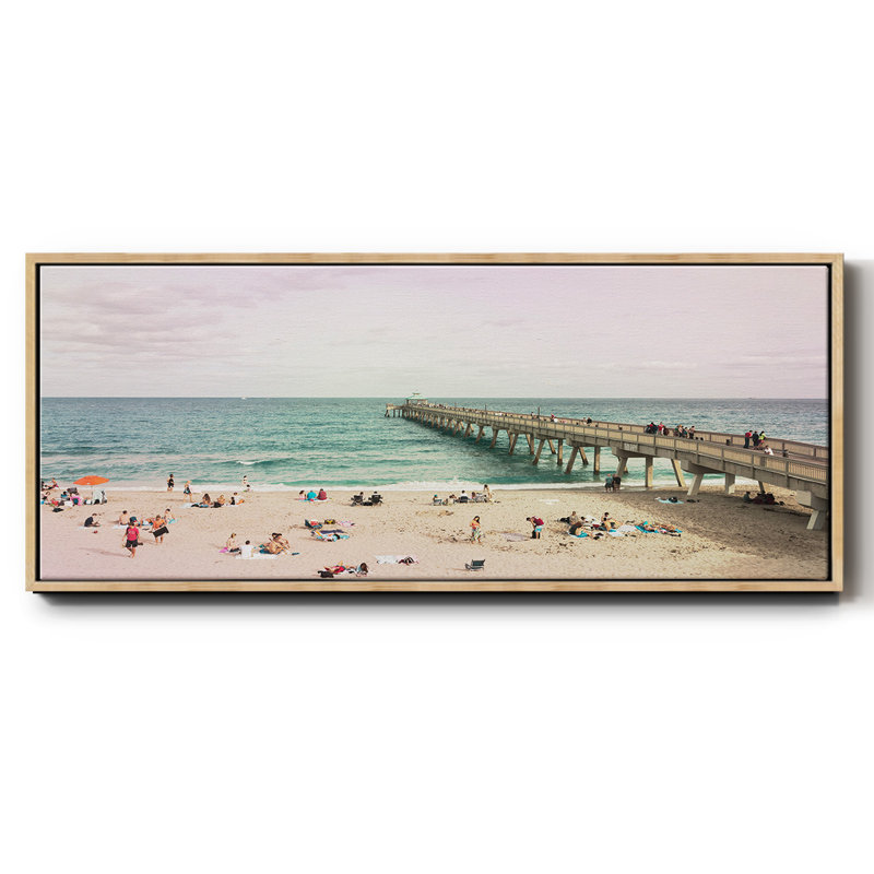Deerfield Beach- Framed Canvas, 24" H x 60" W