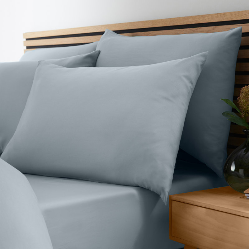 So Soft Easy Iron Fitted Sheet, Slate Grey, Double