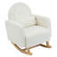 Chaise berçante d'appoint rembourrée avec coussin
