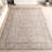 Jeccica Distressed Vintage Medallion Jute Blend Polyester Area Rug-2094773124
