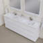 Ensemble de meuble-lavabo double 84 po Arjina-473727005