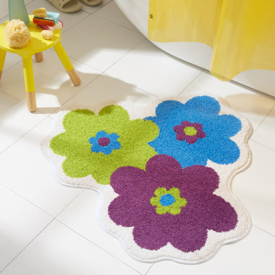 TOWN & COUNTRY PLAY Blossom Retro Daisy Flower Shaped Bath Mat