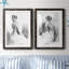 «Soft Silhouette I», ensemble de 2 reproductions d'art-956800005-1031789601-956800061