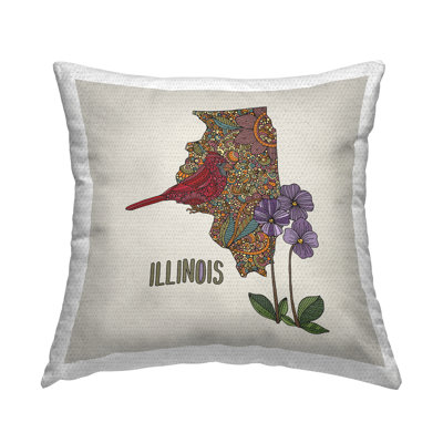 Coussin décoratif intérieur/extérieur dessin cachemire