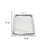18" Silver Aluminum Framed Accent Mirror