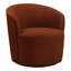 Fauteuil demi-tonneau pivotant en polyester de 29,5 po Ashwani-992311834