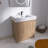 Quarnar 30" Freestanding Bathroom Vanity with Resin Sink, 2 Soft-Close doors,Adjustable Shelf-2128498352-2128498355