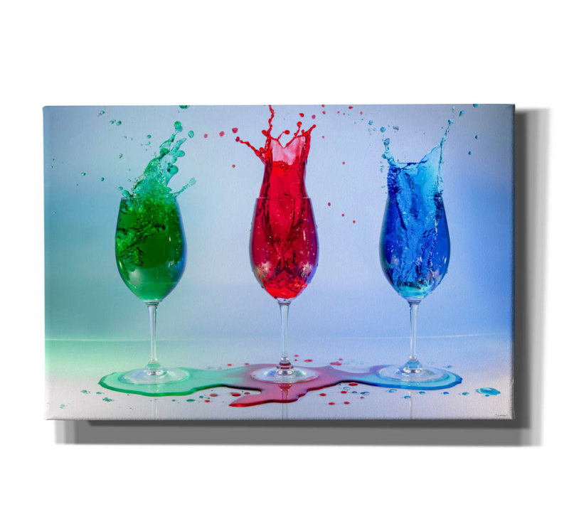 " Drink Splash 5 " by Gordon Semmens, 40" H x 60" W x 1.5" D