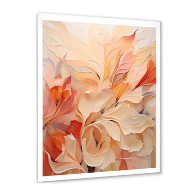 " Minimalism Peach Flowers "