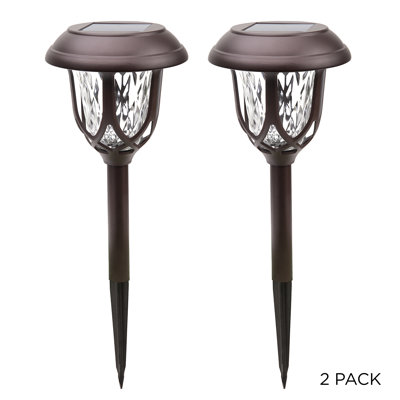 Solar Powered Integrated LED Bronze Pathway Light Pack