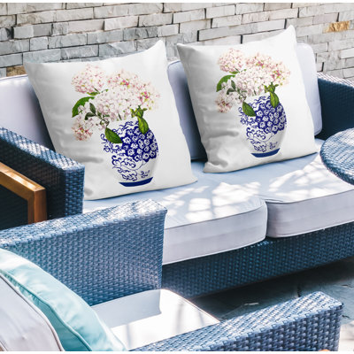 Coussin décoratif intérieur / extérieur floral