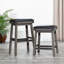 Tabouret de comptoir court Caprial 24-1842225492-1842225495