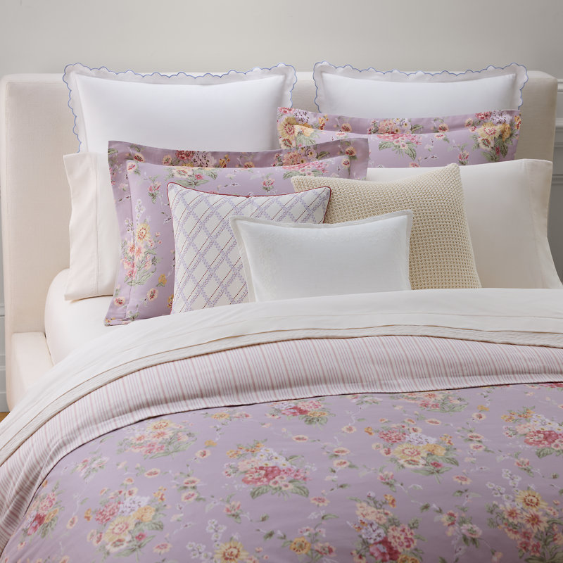 Selina Lavender Comforter Set, Queen Comforter + 2 Standard Shams