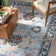 Non-Slip Machine Washable Oriental Blue/Navy Area Rug