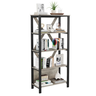 80cm W Metal Bookcase