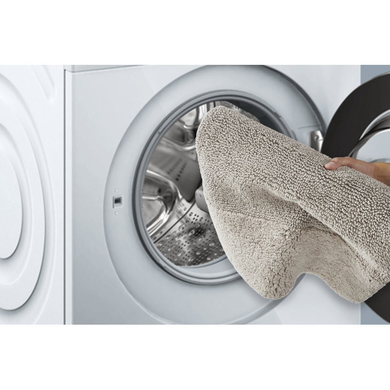 Merkle 100% Cotton Tufted Bath Rug with Non-Slip Backing Machine Washable Luxurious Solid Ultra Soft and Absorbent Bathroom Rug