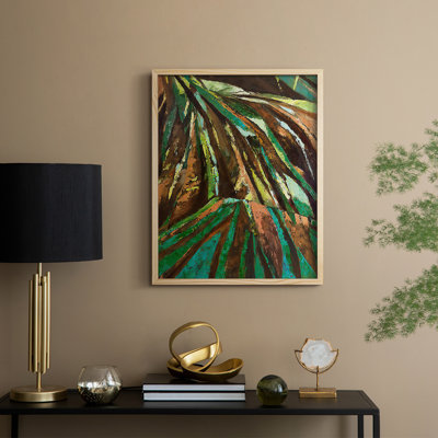 Las Palmas II, reproduction encadrée - bois massif
