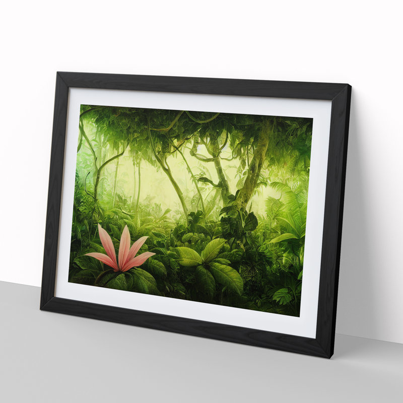 Jungle Plants Vol.1 - Framed Print, Black, 25cm H x 34cm W x 2cm D