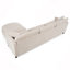 Canapé d'angle 107,87 po avec pouf, coussins d'assise et de dossier amovibles-1751686146-1751686147