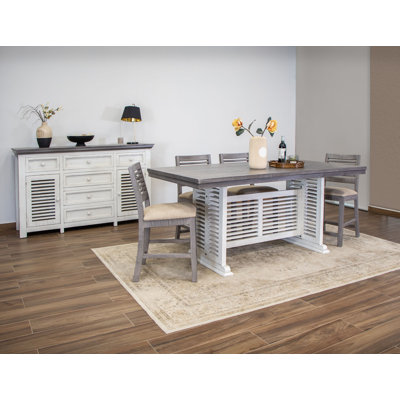 Stone Pine Solid Wood Dining Table