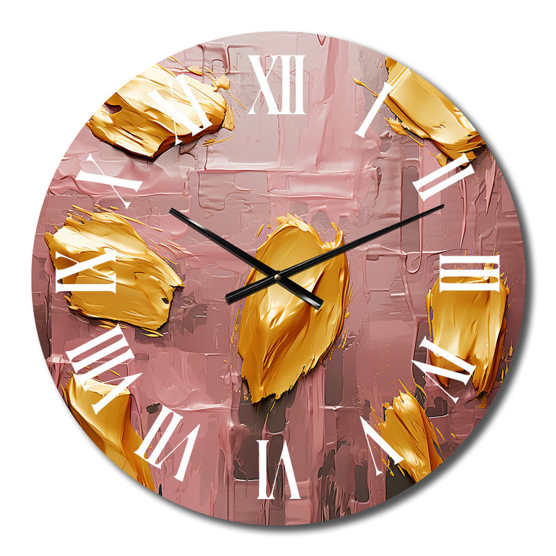 Horloge murale abstraite en métal, Petit