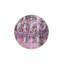 Tapis décoratif tissé mauve à rayures multicolores-972657478
