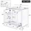 Meuble-lavabo 30 po avec lavabo et armoire multifonctionnelle avec portes et tiroir