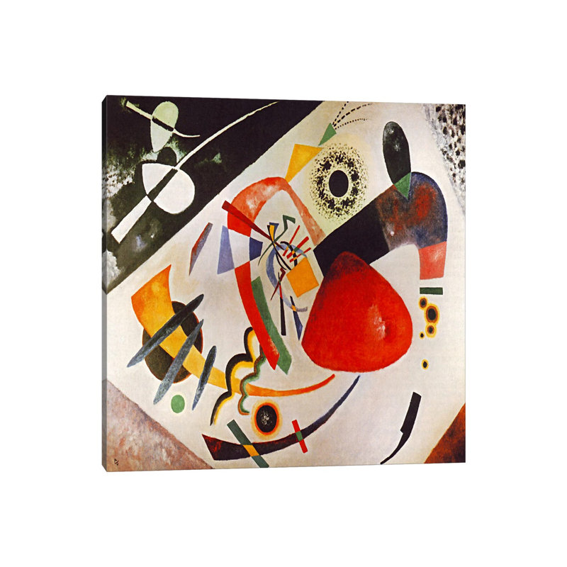 Red Spot by Wassily Kandinsky - Wrapped Canvas Painting, 45.72 cm H x 45.72 cm W x 1.91 cm D