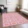 Washable Floral Indoor / Outdoor Rug