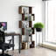 Geena 190.5 cm H x 70 cm W Geometric Bookcase-1864689806