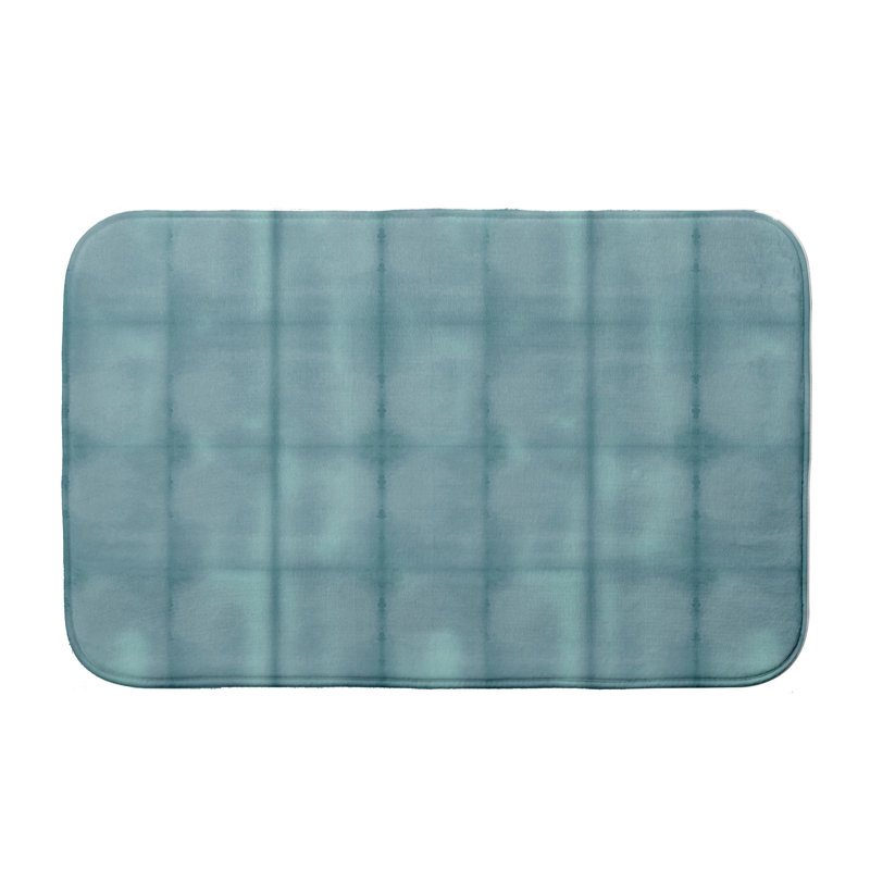 Tapis de bain Statesville, l 34 po x L 21 po, Bleu sarcelle