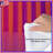 Orange Purple Striped Background Comforter-123586844
