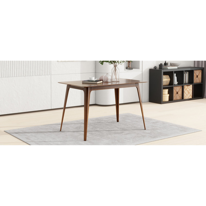Pieds de table de salle à manger en bois massif, noyer
