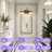 Dimmable Black Gold LED Wall Sconce Rotatable Metal Vanity Light-1019523933