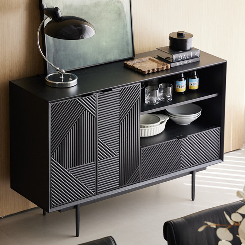 Petit buffet minimaliste de haute qualité, Noir