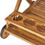Chariot-bar en bois - 6 po de hauteur, naturel, rangement supplémentaire mobile de 23,70 po de largeur, bois naturel