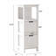 Armoire de salle de bain avec 2 tiroirs et 1 tablette de rangement