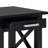 Kitchener Solid Wood Contemporary Narrow Rectangular End Table with Drawer, Open Shelf and X-Design-619996390-554233598