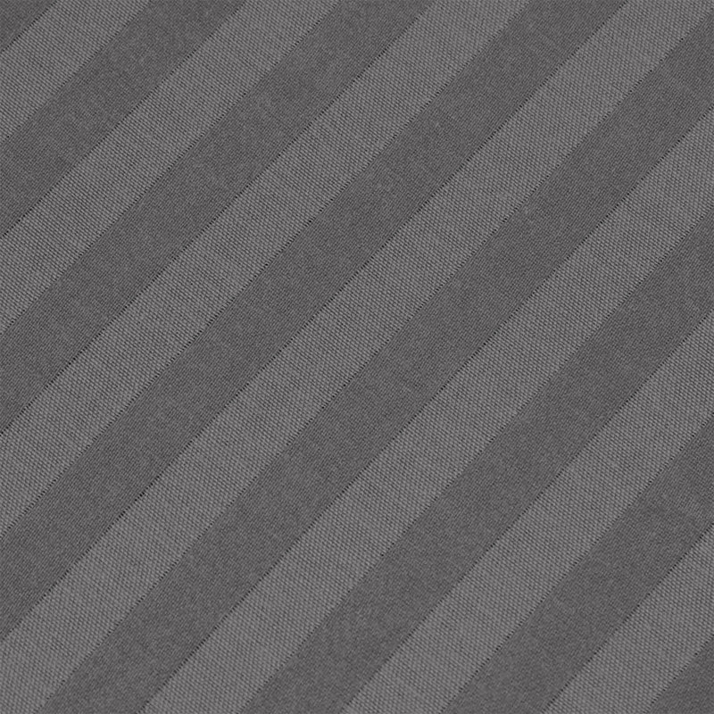Spevek Soft & Cozy 40cm Extra Deep Pocket Microfiber Striped Fitted Sheet, Single (91 x 190 cm), Charcoal