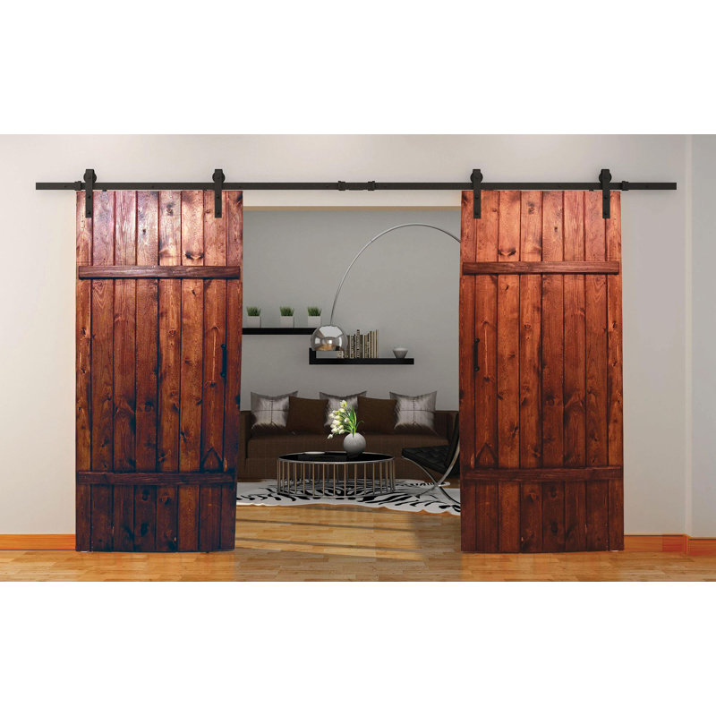 Ensemble de quincaillerie standard pour porte de grange double