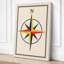 Compass Rose Geometric - Wrapped Canvas-1594153320-1594153334