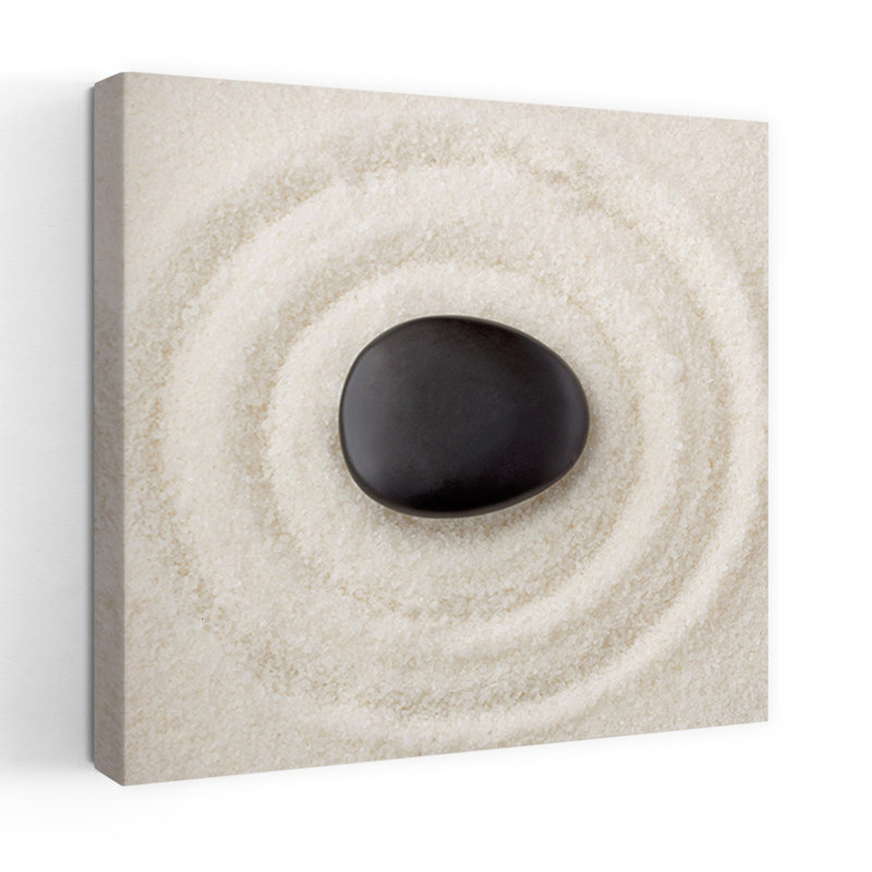 Zen Pebble Abstract Contemporary Art, 24" H x 24" W