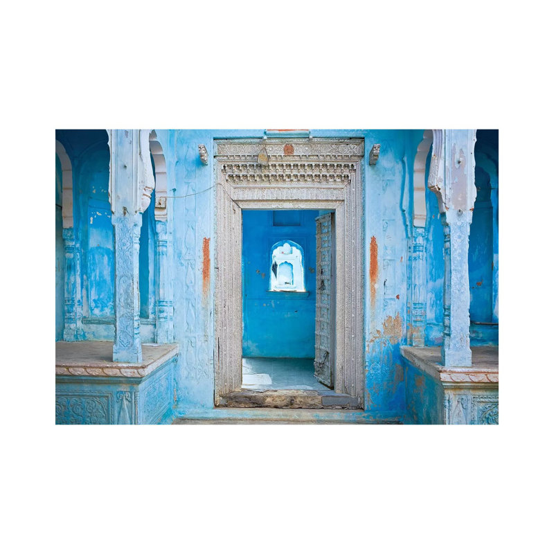 India Rajasthan Traditional House Entrance by Jaynes Gallery - Wrapped Canvas Print, 66.04 cm H x 45.72 cm W x 3.175 cm D