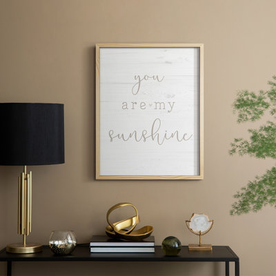 Sunshine Framed Print - Solid Wood
