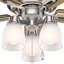 Ventilateur de plafond standard à 5 pales de 44 po avec chaînette et ensemble d'éclairage Donegan inclus-23681527