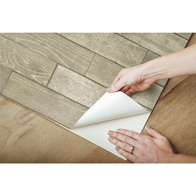Papier peint auto-adhésif Warehouse Planks, Brun