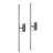 Vernes 28" Modern Minimalist Dimmable Integrated LED Metal Wall Sconce-72832938