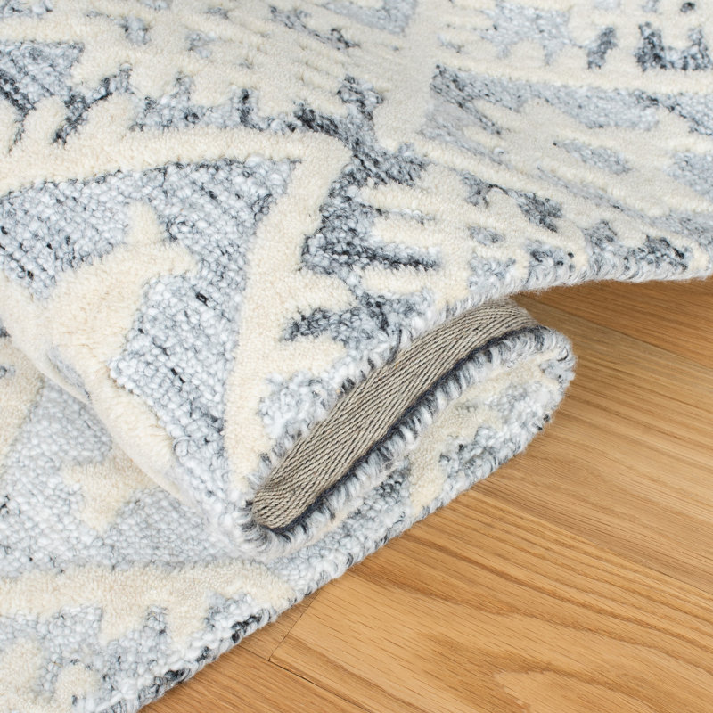 Roslyn Hand Tufted Performance Geometric Rug, Rectangle 3' x 5'